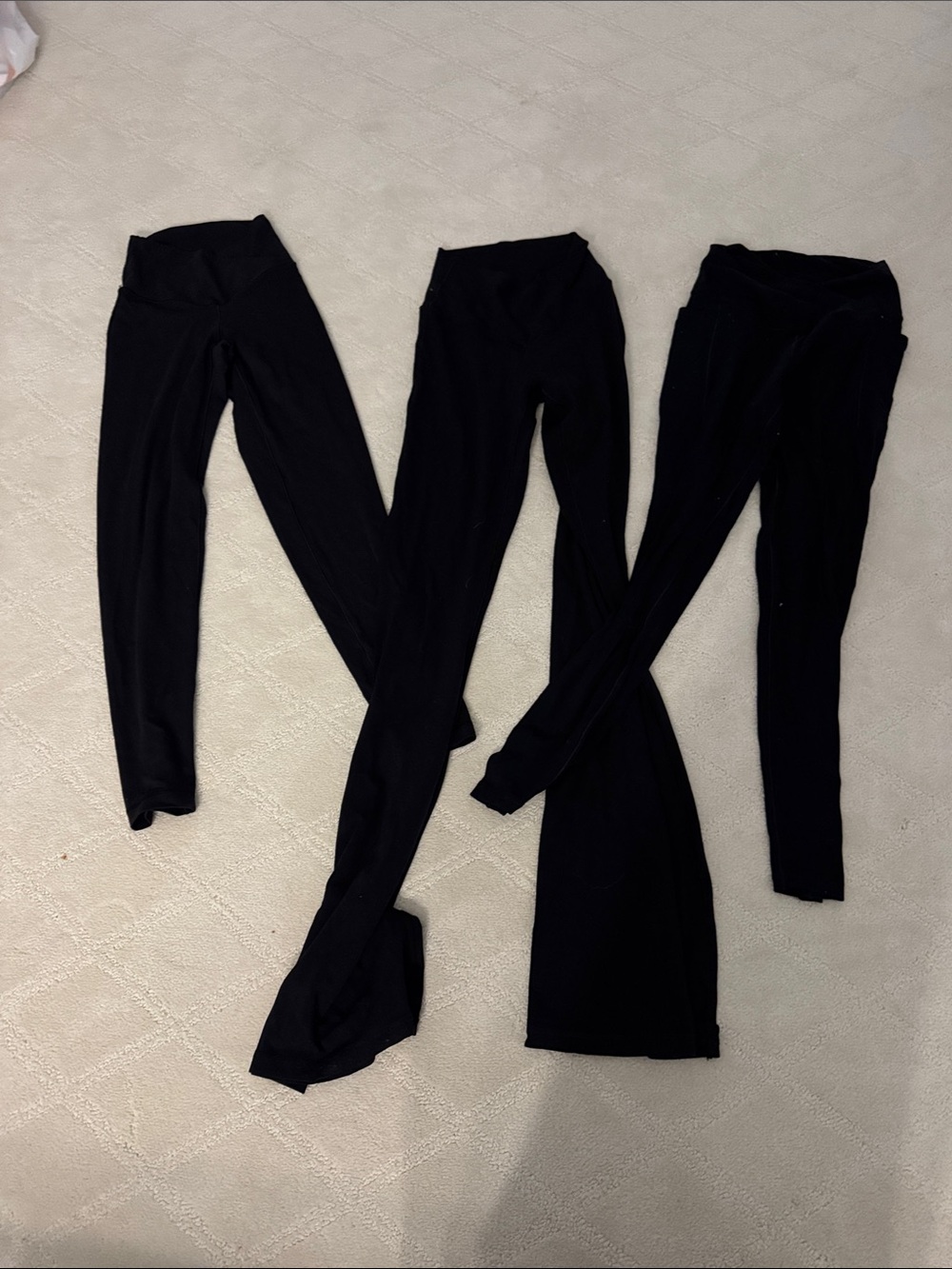 Offline by Aerie Black Women's Leggings - 2 straight leg and 1 flare pant